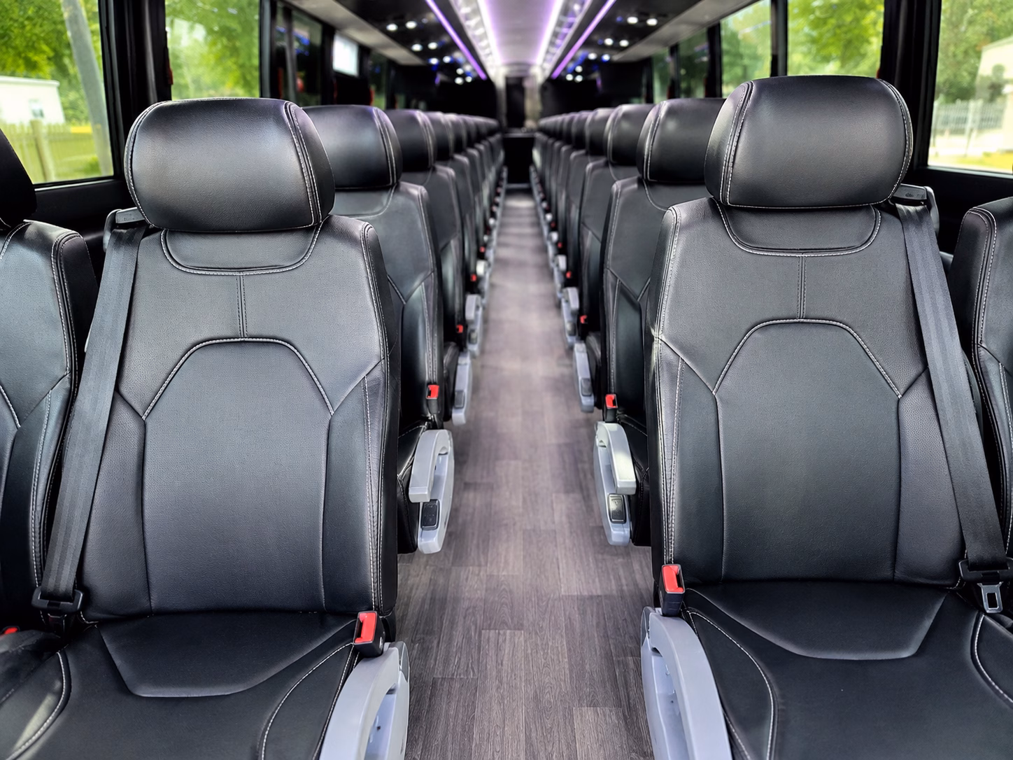 clovis charter bus interior