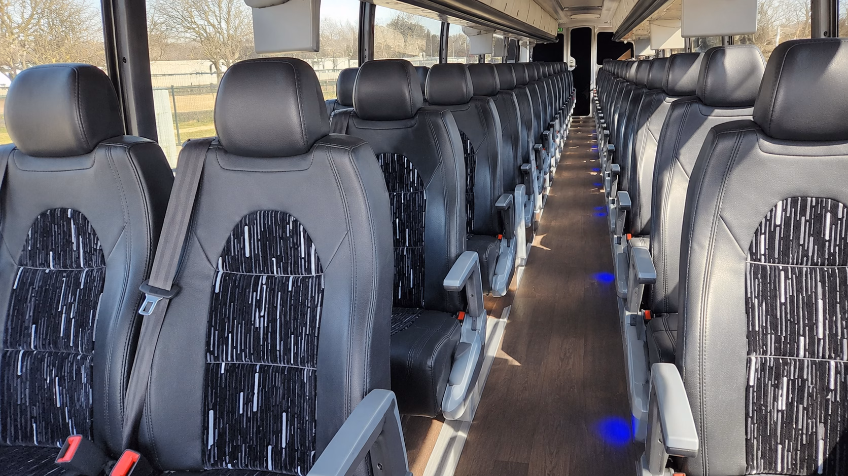 clovis charter bus services interior